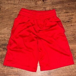 Vibrant Red Athletic Shorts size medium boys 8